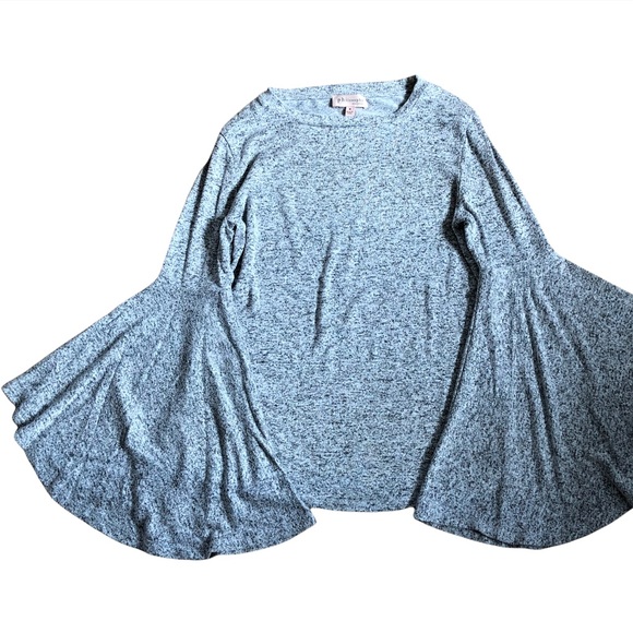 Philosophy Flare Sleeve Gray Women’s Top, size M - Picture 8 of 14